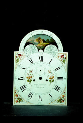 James Wilson, Birmingham: Arched with moon dial, c.1790 / Clockmaker: B. Furnivall, Oldham, 1790–1800
