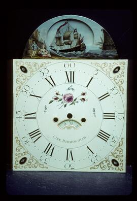 Osborne & Wilson, Birmingham: Low oval in arch dial, 1777 / Clockmaker: Thomas Ore, Wellington, 1759–1779