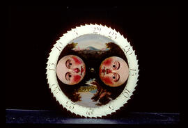 Unknown maker: Moon dial (after restoration) / Clockmaker: unmarked