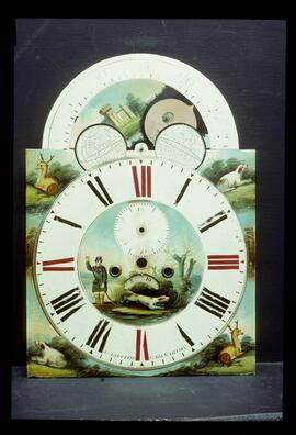 Unknown maker: Arched with moon dial / Clockmaker: John Griffith, Caernarfon, 1868–87