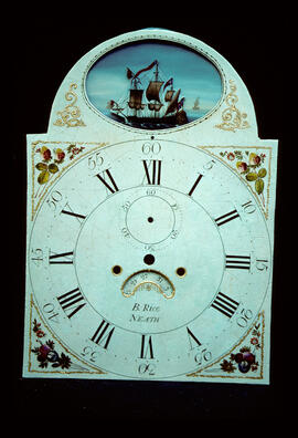 James Wilson, Birmingham: Automata dial, 1780s / Clockmaker: Ben Rice, Neath, 1757–1813