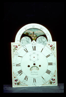 James Wilson, Birmingham: Arched with moon dial, 1795 / Clockmaker: John Stanyer, Chester, c.1790–95