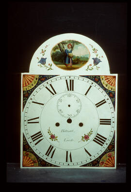 Unknown maker, Halifax: Low oval in arch dial / Clockmaker: J. Helliwell, Leeds, 1832