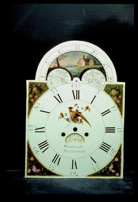 James Wilson, Birmingham: Arched with moon dial / Clockmaker: John Wainwright, Nottingham, 1779–1820