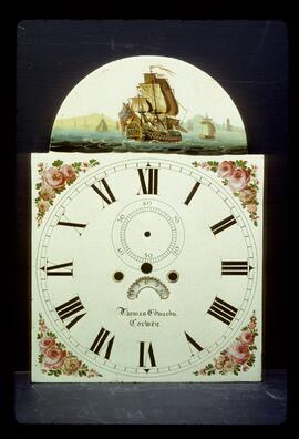 Edward Hobson & Son, Birmingham: Picture in arch dial, c.1830 / Clockmaker: Thomas Edwards, Corwen, 1808–43