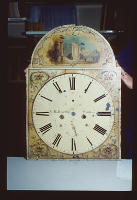 Unknown maker, Scottish made: Picture in arch dial, 1840 / Clockmaker: R. McAdams, Dumfries