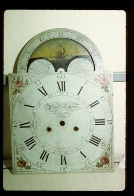 James Wilson, Birmingham: Arched with moon dial, 1780s / Clockmaker: Martin Shreiner, Lancaster, USA, 1767–1866