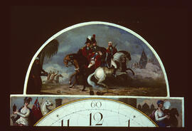 Walker & Finnemore, Birmingham: Picture in arch dial (arch detail), 1808–11 / Clockmaker: Thomas Cooke, Loughborough, pre–1822