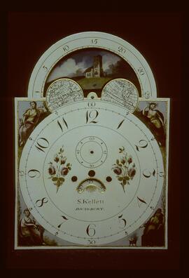 Kempson & Felton, Birmingham: Arched with moon dial, c.1810 / Clockmaker: S. Kellett, Bredbury, c.1790