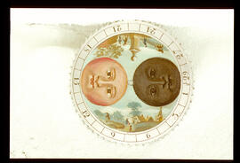 Unknown maker: Moon dial / Clockmaker: unmarked