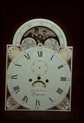 William Finnemore, Birmingham: Arched with moon dial, c.1815 / Clockmaker: Rees Williams, Cwmusk Brecon, 1737–1827