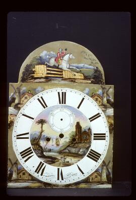 Unknown maker, Birmingham: Picture in arch dial (after restoration) / Clockmaker: Robert Marshall, Shotley Bridge, 1848–58
