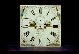 Edward Hobson, Birmingham: Square dial, 1830 / Clockmaker: Robert Roberts, Bangor, 1828–56