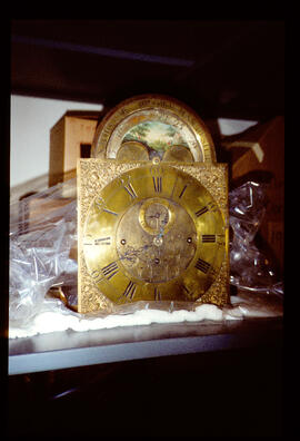 Unknown maker: Brass arched moon dial /Nathaniel Brown, Manchester, 1770–1800