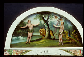 William Finnemore, Birmingham: Automata dial (arch detail), c.1820–25 / Clockmaker: Joshua Bates, Huddersfield, 1814–37