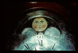 Unknown maker: Brass arched moon dial / Clockmaker: Harland, Norwich, 1773–1809