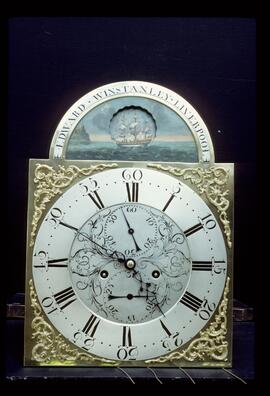 Unknown maker: Brass arched dial / Clockmaker: Edward Winstanley, Liverpool, 1790–1803