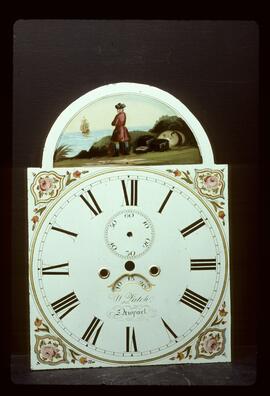 Samuel Wilkes or Wilkes & Son, Birmingham: Picture in arch dial, 1828–52 / Clockmaker: William Latch, Newport, 1830–71