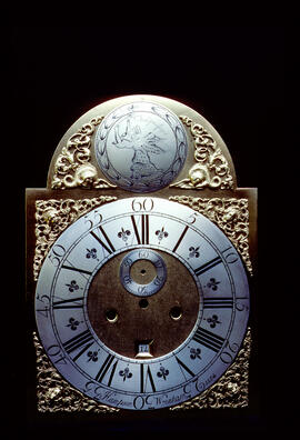 Unknown maker: Brass arched dial / Clockmaker: Hampson, Wrexham, 1772