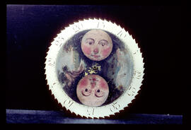 Unknown maker: Moon dial (before restoration) / Clockmaker: unmarked