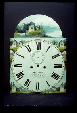 Unknown maker: Picture in arch dial / Clockmaker: Thomas Heywood, Wrexham, 1839–64