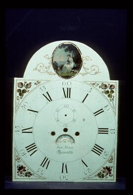 James Wilson, Birmingham: High oval in arch dial, c.1790s / Clockmaker: Samuel Nixon, Newcastle, 1795