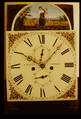 Unknown maker: Picture in arch dial / Clockmaker: A. Maulle, Wooller, 1827