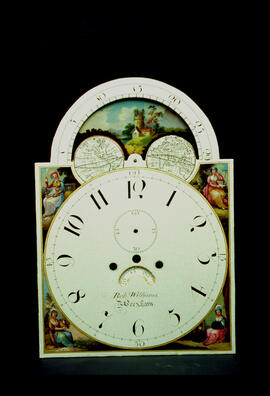 Edward Owen, Birmingham: Arched with moon dial, 1810–15 / Clockmaker: Robert Williams, Wrexham, 1822–44