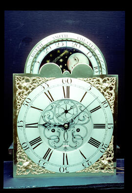 Unknown maker: Brass arched moon dial / Clockmaker: Joseph Smith, Chester