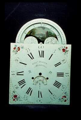 Unknown maker: Arched with moon dial / Clockmaker: William Porter, Burton on Trent, 1795