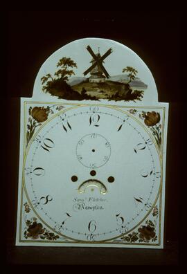 Edward Owen, Birmingham: Picture in arch dial, c.1803? / Clockmaker: Sam. Fletcher, Rampton, c.1780–90