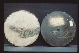 William Whittaker, Halifax: Two moon dials (back) / Clockmaker: Richard Harrison, Ormskirk,v 1790–1800