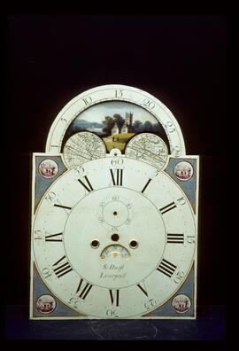 James Wilson, Birmingham: Arched with moon dial, c.1805 / Clockmaker: Stephen Hurst, Liverpool, 1805–13