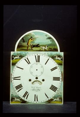 William Finnemore, Birmingham: Picture in arch dial, 1840 / Clockmaker: William Isaac, Llanelly, 1835–75