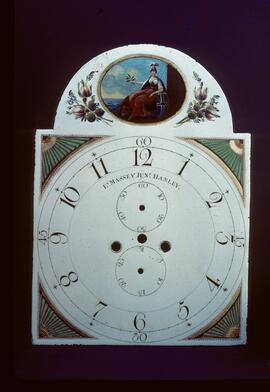 Francis Byrne, Birmingham: Low oval in arch dial, 1804 / Clockmaker: Edward Massey, Hanley, 1804