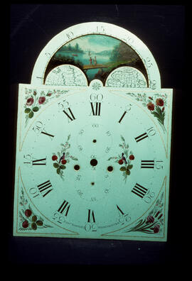 Unknown maker, Manchester: Arched with moon dial, 1780-1820 / Clockmaker: Edward Shepley, Manchester, 1788-1800