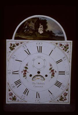 James Wilson, Birmingham: Automata dial, 1790s / Clockmaker: Thomas Holmes, Cheadle, c.1790