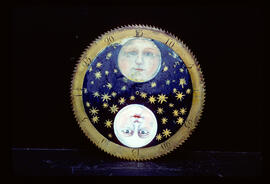 Unknown maker: Moon dial (before restoration) / Clockmaker: unmarked