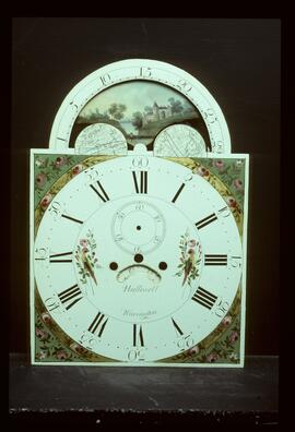 Unknown maker, Halifax: Arched with moon dial / Clockmaker: John Halliwell, Warrington, 1790–1820