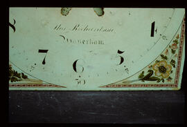 Walker & Hughes, Birmingham: Square dial (detail), 1815+ / Clockmaker: Thomas Richardson, Waverton, 1795