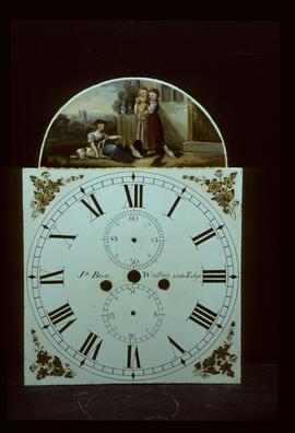 Samuel Baker, Birmingham: Picture in arch dial / Clockmaker: John Box, Wooton Under Edge