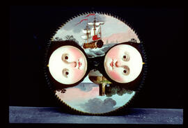 James Wilson, Birmingham: Moon dial, 1777–1803 / Clockmaker: Benjamin Smith, Alfreton, 1765–1803