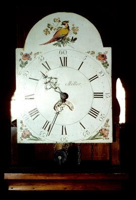 James Wilson, Birmingham: Birds in arch dial, 1790s / Clockmaker: Peter Miller, 1772–1855