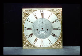 Unknown maker: Brass square dial / Clockmaker: Kitchen & Lloyd, Nantwich