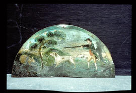 Unknown maker: Brass arched dial (breakarch) / Clockmaker: unmarked