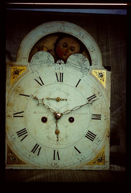 Walker & Finnemore, Birmingham: Arched with moon dial / Clockmaker: Barwise Mitchell, Cockermouth, 1820