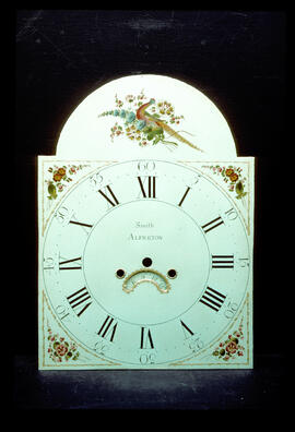 Thomas Osborne, Birmingham: Birds in arch dial, 1780–90 / Clockmaker: Benjamin Smith, Alfreton, 1765–1803