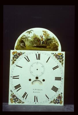 William Francis, Birmingham: Picture in arch dial, 1825–30 / Clockmaker: Joseph Wilkinson, Leicester, 1828–34