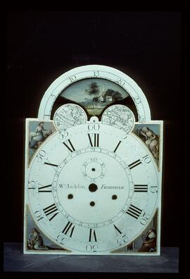 Thomas Osborne, Birmingham: Arched with moon dial, 1795 / Clockmaker: William Jackson, Frodsham, 1795–1801