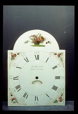 Francis Byrne, Birmingham: Picture in arch dial, c.1800s / Clockmaker: J. Thompson, Darlington, 1786–1825